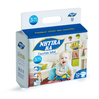 Gedrukte Beschikbare Nappies van de Babyluier Zachte In te ademen Goedgekeurde TUV/ISO
