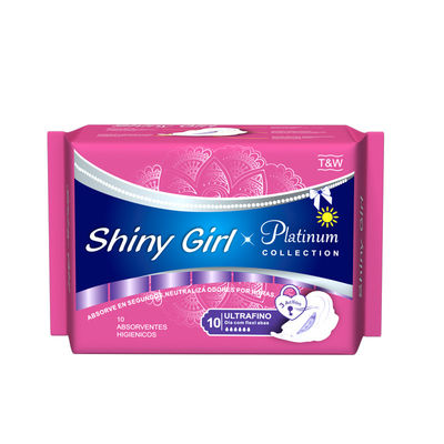 Goede prijs. Super het Maandverbanddamesslipje van huid absorbeert het Vriendschappelijke Vrouwen Menstruele Zijde Sanitaire Stootkussens online