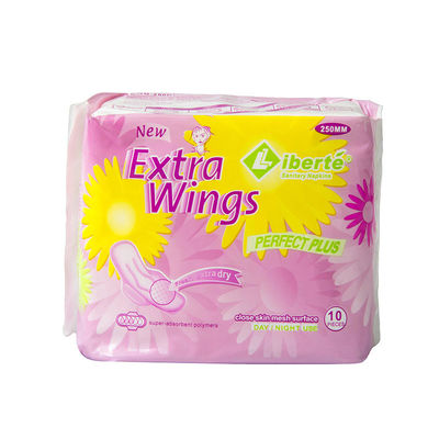 Congo extra vleugels Hot Sale Private Label Women Cotton Sanitary Pad Wholesale dame Sanitary Napkin fabrikant in China
