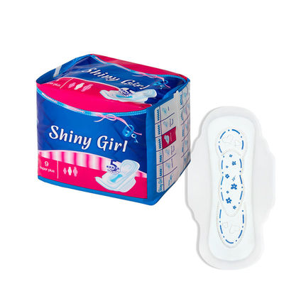 Goede prijs. Mooi kwaliteit Blauw printpatroon Vrouwen Gevleugelde sanitaire pads Voor meisjes Sanitaire servetten Sanitaire handdoekpads online