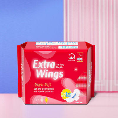 Goede prijs. Vrouwelijke hygiëneproducten Vrouwen Extra lange biologische katoenen menstruatiepads 350 mm Overnachtings serviettes online