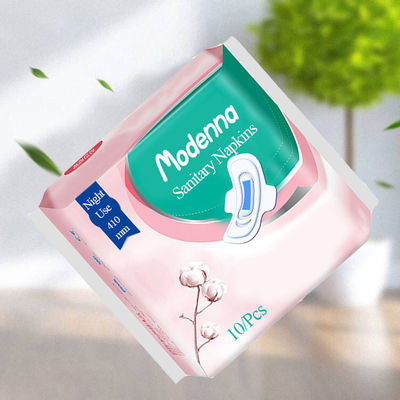 Vrouwelijke hygiënische sanitary napkins aanpassen zachte ultra lange hygiënische pads voor nachtgebruik