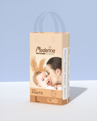 Goede prijs. Huidvriendelijke biologische babybroeken baby luier broek gemakkelijk aan te trekken wegwerpluier natuurlijke baby comfort ISO-fabriek online